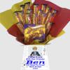 Chocolate Bouquet Gift Exam Results, GCSE, A Level, Study Package, SATS, Good Luck, Well Done, You Did It (personalise with ANY message and choose an Avatar!) [Compatible With Crunchie]