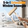 3-In-1 Double-Sided Window Screen Cleaning Brush, Screen Brush Double-Sided Window Glass Cleaner, Glass Cleaning Scraper, Built-In Crevice Brush, For Home, Office & Car Screens (Yellow) view 2