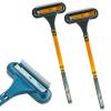 2 in 1 Window Screen Cleaner Tools with Squeegee, Window Screen Cleaning Brush, Mesh Screens Cleaners, Multi-Purpose Cleaning Brush for Patio,Door, Porch Screens view 1
