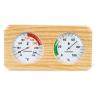ComfyHarbor 2-in-1 Wooden Sauna Thermometer and Hygrometer, High Accuracy Pine Wood Temperature Humidity Monitor for Steam Room, Clear Scale 0-120C(70-250F Horizontal) view 1