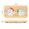 ComfyHarbor 2-in-1 Wooden Sauna Thermometer and Hygrometer, High Accuracy Pine Wood Temperature Humidity Monitor for Steam Room, Clear Scale 0-120C(70-250F Horizontal) view 2
