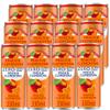 Italian Sparkling Variety Drink 330ml Zero Lemon, Peach & Clementine Flavours, Sugar-Free Carbonated Soft Drinks, Refreshing Beverage Pack - snplg (12 x Cans, Zero Peach & Clementine 330ml) view 1