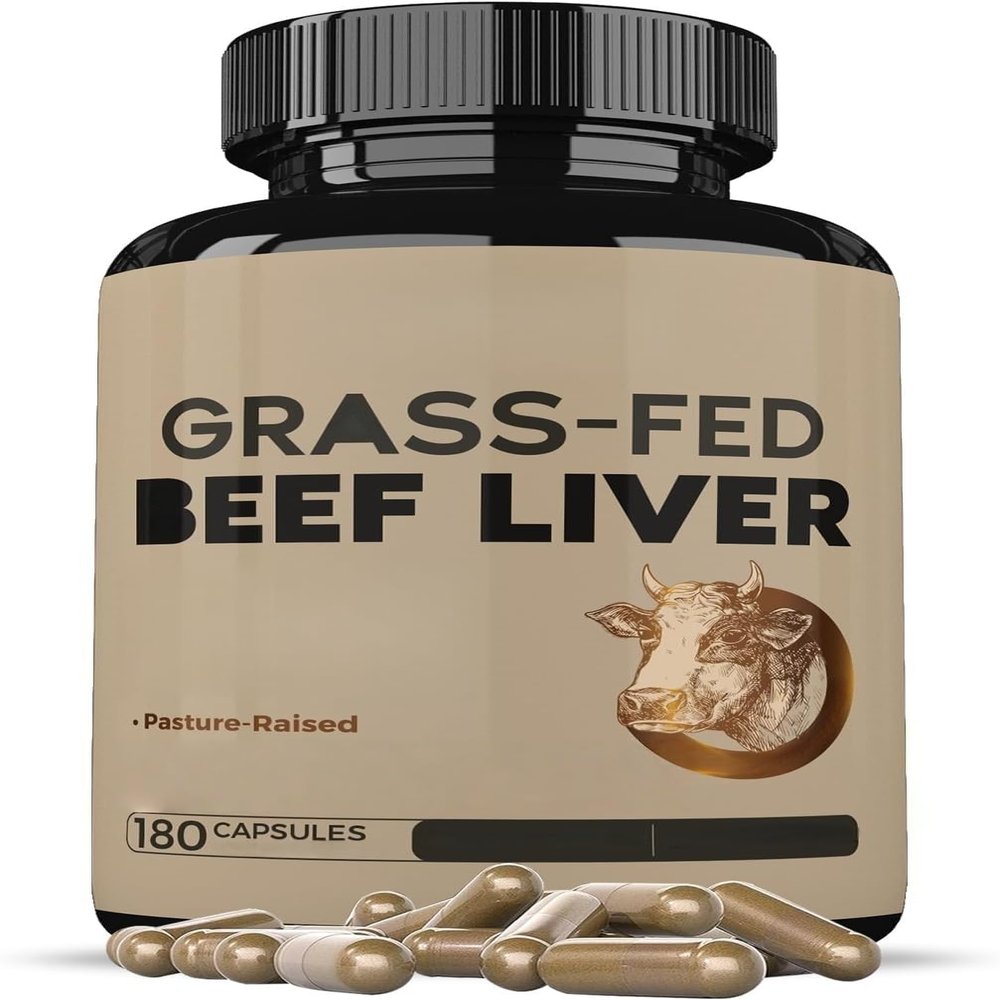 Grass Fed Beef Liver Capsules - Provides Energy - Fat Free