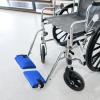 1 Pair Wheelchair Footrest Covers - Blue Sponge Mesh 18x20x4cm Non Slip Pedal Protector - Soft Leg Pad for Elderly - Prevents Scratches On Feet & Footplate view 2