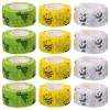 12 Rolls Elastic Finger Tape Non-Woven Self-Adherent Wrap for Sports Players and Tattoo Aftercare view 1