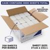 Promod Premium White Z Fold Hand Towels, 2-Ply Virgin Paper Hand Towels Disposable, Bulk 3000 Sheets (12 Packs x 250), High Absorbency & Strength, Ideal for Businesses, Offices & Healthcare view 3