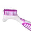Baxnore Double Sided Denture Toothbrush for False Teeth Cleaning Dual Head Denture Brush for Removable Partial Complete Dentures Safe Plastic Material view 3
