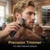 3-in-1 Grooming Set for Men Hair & Beard, Professional Trimmer for Men with Beard Trimmer, Ear & Nose Trimmer, Hair Clippers, Rechargeable Waterproof Electric Razor Shaver Gifts for Men view 2