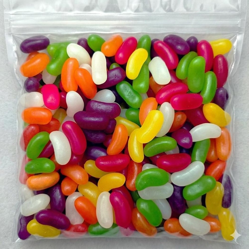 Assorted Jelly Beans, Retro Pick and Mix Sweets for Sharing, Gifts, and Parties, 500g Bulk Bag