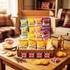 Border Biscuit Selection Box (20 Pack) Assorted Biscuit Gift Hamper with 4 Milk Chocolate Squares | Individually Wrapped Tea Time Snacks, Food Gift Box for Birthdays, Thank You & Sharing view 4