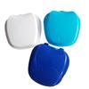 PAMINGONO 2pcs Denture Storage Box Portable Case Hinge Strainer for Dentures Random Color view 2
