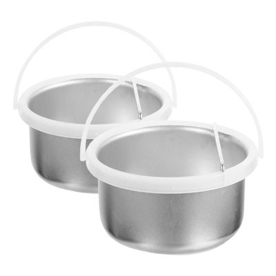 Alasum 2pcs Wax Pot Liner Aluminum Wax Melting Pot Nonstick for Salon and Home Use Hair Removal Waxing Supplies Warmer Replacement