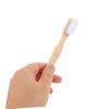 CHILDWEET 8pcs Denture Brush for Cleaning False Teeth with Double Sided Angled Nylon Heads and Ergonomic Bamboo Handle, for Travel and Home Use view 4