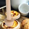 KALLORY 2 Pcs Wooden Egg Tart Mold Baking Tool for Home Kitchens and Restaurants, Beige Colour, Versatile Design to Create Uniform Tart Bases, for Pastry and Dessert Baking view 4