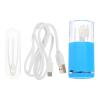 Healeved Electric Lens Cleaner Portable USB Cable Powered Automatic Lens Cleaning Machine for Home and Travel, Made of Sturdy Abs Material, Removes Protein Impurities Effectively, Suitable view 1