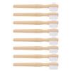 FreshCart Basics Dual Headed Denture Brush and Ergonomic Handle 8pcs with Firm Nylon Bristles for Comfortable to Hold, Bamboo Material, for Cleaning False Teeth and Oral Appliances at Home Or view 1