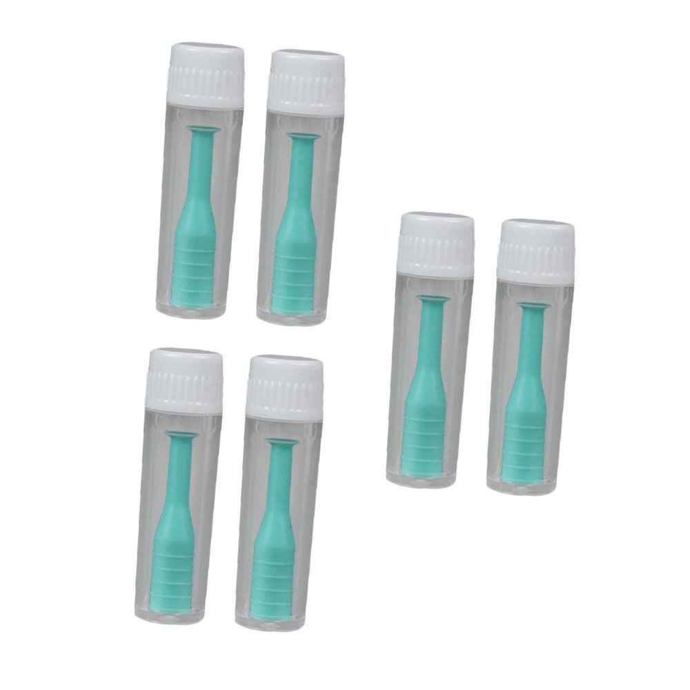 Alipis 6pcs Lens Inserter Remover Suction Stick Set for Daily Use and Travelling, Lightweight Abs Material with Gentle Design for Hard and Rgp Lenses, Green Colour