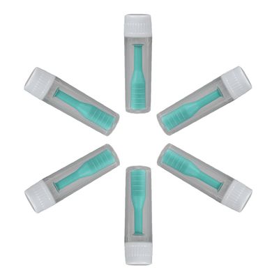 BATHVEVE 6pcs Lens Suction Stick Set with Bottle, Lightweight Portable Abs Contact Lens Inserter Remover Tools, Green Colour, for Travelling and Holiday Use