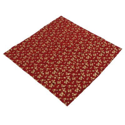 HOOWIFFY Japanese Style Lunch Box Packing Cloth in Red Cotton, Sturdy and Easy to Clean Wrapping Cloth for Bento Boxes, for Outdoor Camping and Personal Home Use