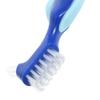 LIFKICH 2pcs Denture Cleaning Brushes Lightweight Double Sided Toothbrushes for Full and Half Dentures with Nylon Bristles for Oral Care Cleaning at Home view 3