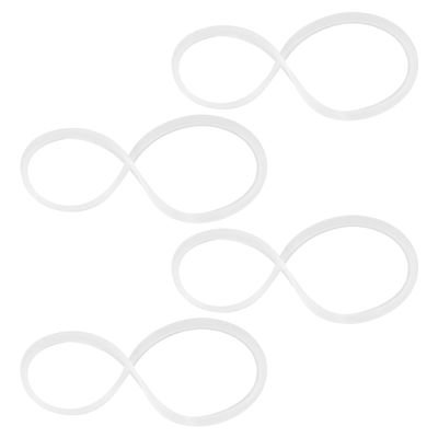 GOOHOCHY 4pcs Silicone Lunch Box Seal Rings for Bento Box Airtight and Leak-proof Replacement Food Jar Gaskets Easy to Clean Sealing Rings for Transport to Work Or School