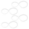 GOOHOCHY 4pcs Silicone Lunch Box Seal Rings for Bento Box Airtight and Leak-proof Replacement Food Jar Gaskets Easy to Clean Sealing Rings for Transport to Work Or School view 1