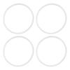 TEMPNAP 4pcs Silicone Replacement Seal Ring for Lunch Box and Food Storage Jars, Airtight Lunch Box Replacement Ring with Thermal Retention, Leak-proof Gasket for School and Meal Prep view 1