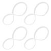 AMUSLESUR 4pcs Replacement Silicone Gasket for Bento Container and Lunch Case, Leakproof Airtight Seal with Precise Fit, Sturdy Silicone Material for Meal Prep and School Use view 1