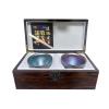 ZZHYTANG Jian Zhan Tea Cups Set of 2, Handcrafted Colorful Glaze Ceramic Teacups, Traditional Chinese Jian Kiln Tea Bowls with Gift Box, for Gongfu Tea & Gifting(Gift Box) view 1
