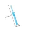Cabilock Manual Toothbrushes Protect Gums for 2-8 Years Old Soft Bristles 3pcs Cartoon Elephant Shape Pp Material for Oral Care view 2