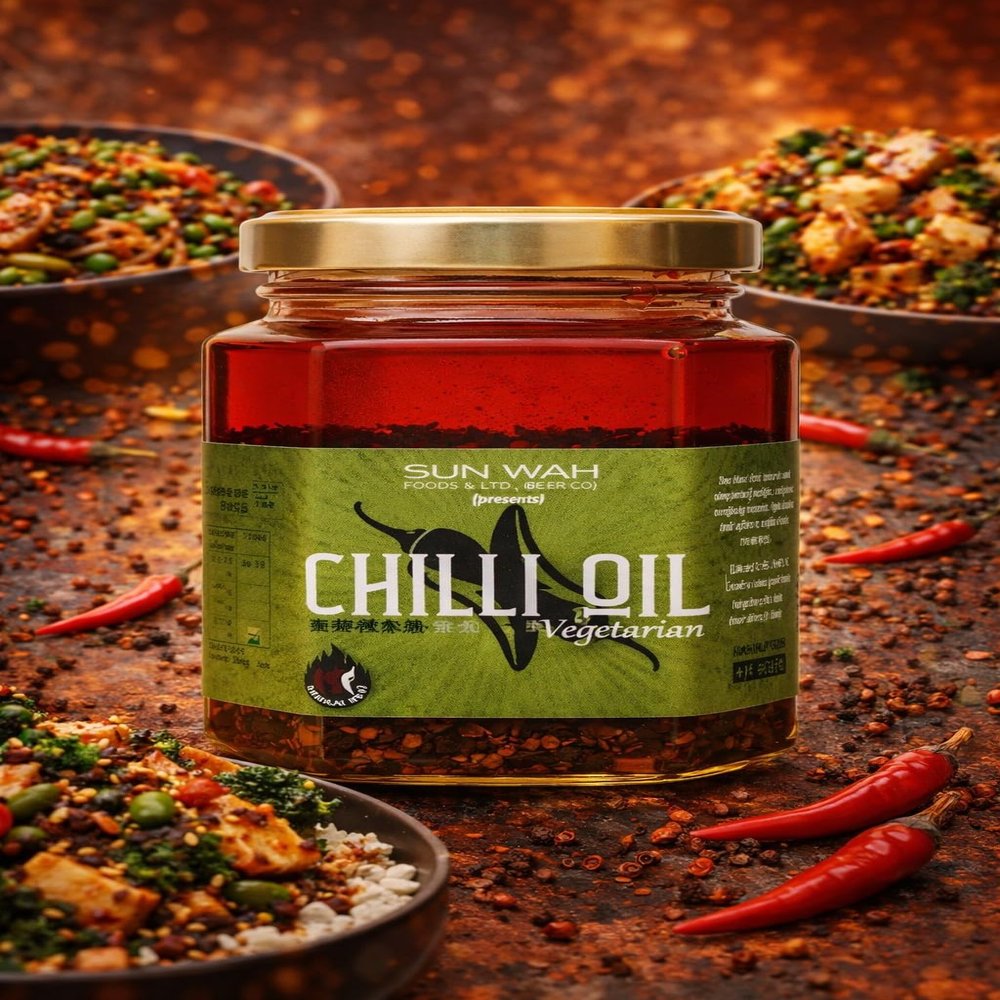 Fakhri Chilli Oil with Shallots & Shrimp 180g Spicy Oil Ideal for Noodles Dips Cooking