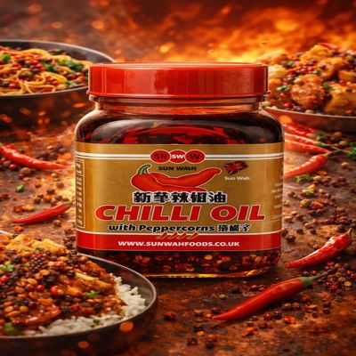 Fakhri Chilli Oil with Peppercorn & Shrimp 180g Spicy Oil Ideal for Noodles Dips Cooking