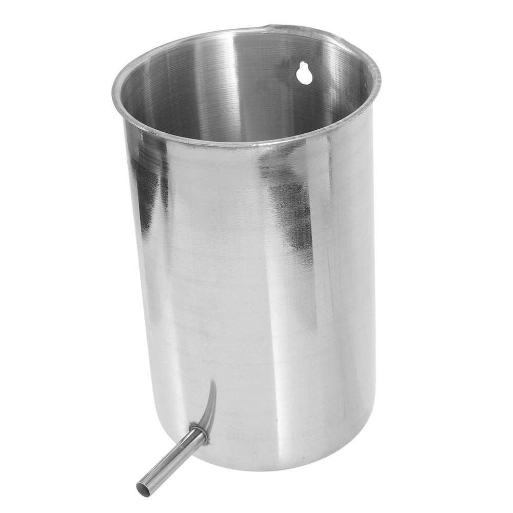OSOLADY Bucket for Stainless Steel 1000ml Capacity Hanging Design Easy to Hold Simple Portable and Household Cleaning Health Care Use