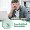 2.36 Inches Sand Glutinous Stres Ball PP Stress Relief Sand Ball Green Slow Rising Hand Stress Balls for Office, Home, Travel view 2
