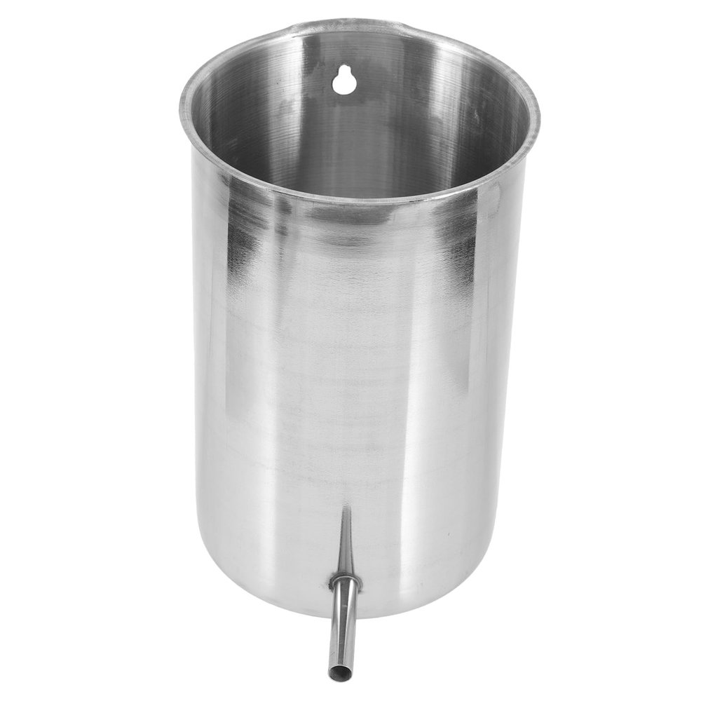 Anneome Hanging Bucket Metal Bucket 1000ml Capacity Stainless Steel Simple Design Easy to Operate for Convenient Use in Health and Household