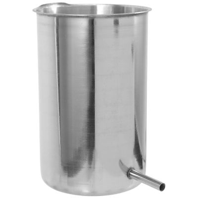 COMPUKAS Hanging Bucket with Simple Design Stainless Steel 1000ml Capacity and Easy to Clean Features , Sturdy Metal Bucket Accessory for Household Use