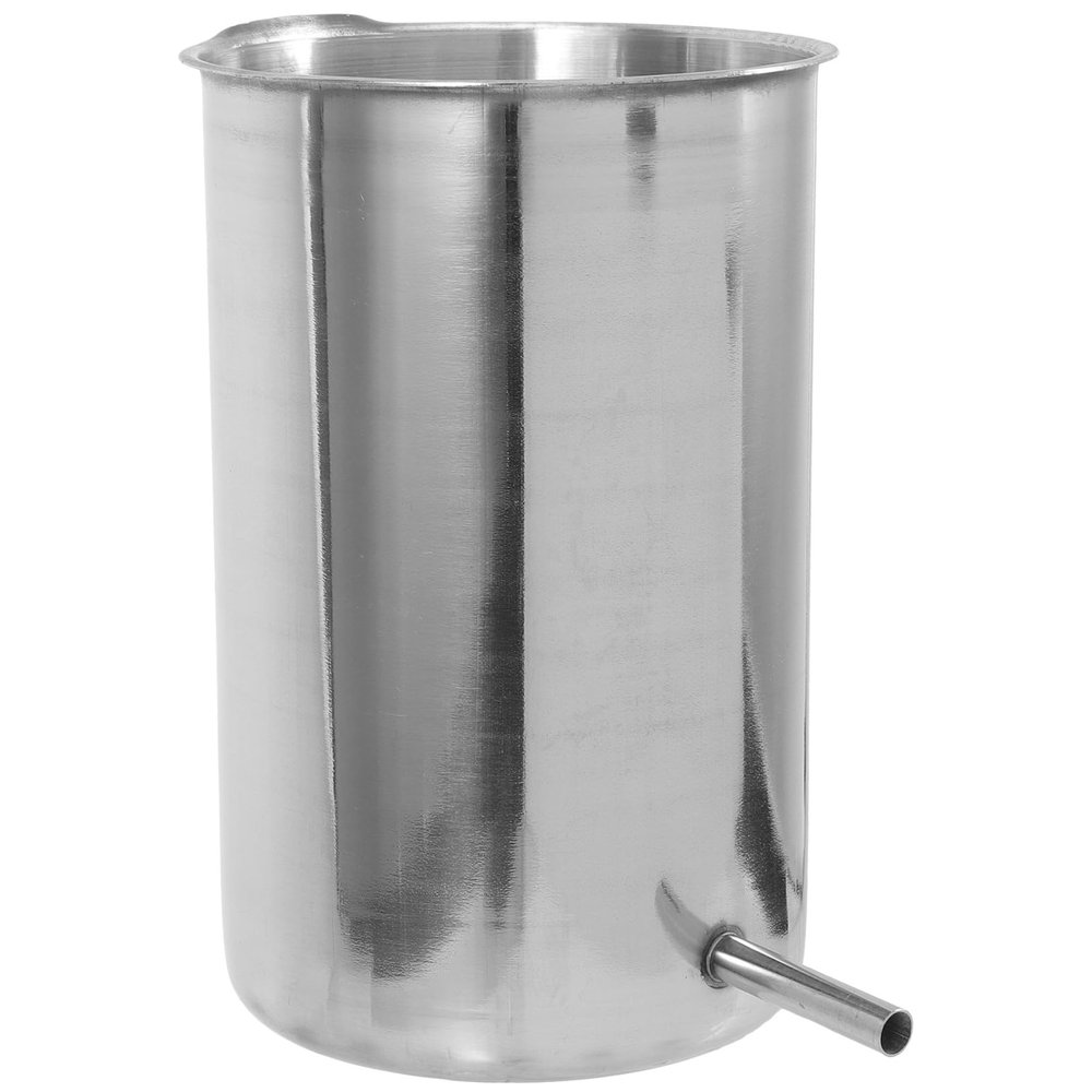 COMPUKAS Hanging Bucket with Simple Design Stainless Steel 1000ml Capacity and Easy to Clean Features , Sturdy Metal Bucket Accessory for Household Use