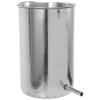COMPUKAS Hanging Bucket with Simple Design Stainless Steel 1000ml Capacity and Easy to Clean Features , Sturdy Metal Bucket Accessory for Household Use view 1
