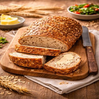Fakhri Stonebaked Seeded Multigrain Bloomer 600g Fresh Bread Ideal for Sandwiches Meals