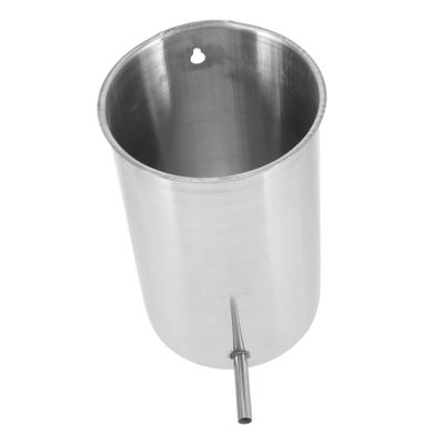 Stainless Steel Bucket 1000ml Silver Hanging Barrel
