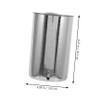 Stainless Steel Bucket 1000ml Silver Hanging Barrel view 2