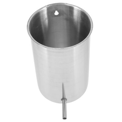 BCOATH Hanging Bucket Sturdy Ergonomic Design Metal Bucket 1000ml Capacity Stainless Steel Simple Design for Home Cleansing and Use