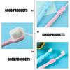 BUTIFULSIC Manual Toothbrushes Protects Teeth and Gums with Soft Bristles 3pcs Cartoon Elephant Shape in Assorted Colours Suitable for Babies view 3
