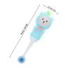 NOLITOY Children Toothbrushes Oral Care with Bear Shape 2pcs Soft Bristle Extra Safe and Lovely Silicone Material Manual Kids Teeth Brush for Toddlers, Back to School view 2