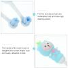 NOLITOY Children Toothbrushes Oral Care with Bear Shape 2pcs Soft Bristle Extra Safe and Lovely Silicone Material Manual Kids Teeth Brush for Toddlers, Back to School view 3