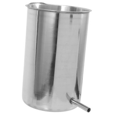 VOSAREA 1000ml Stainless Steel Hanging Metal Bucket with Ergonomic Design and Easy to Hold Handle, Sturdy and Suitable for Home Use in Cleaning and Health Care