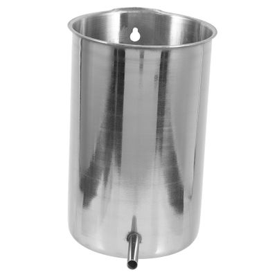 GRADENEVE 1000ml Stainless Steel Tub Hanging Metal Bucket for Use with Ergonomic Design and Easy to Operate Features Suitable for Home Cleaning and Health Care