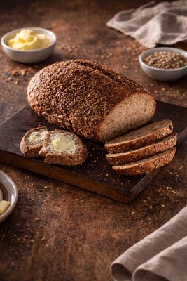 Fakhri Finest Seeded Sourdough Sliced Loaf 800g Stonebaked Bread Ideal for Sandwiches Meals