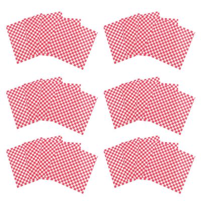 BESPORTBLE Sandwich Paper with Checkered Pattern Greaseproof 50 Sheets Food Wrapping Paper Compact Keeps Food Sturdy for Restaurants and Parties