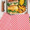 BESPORTBLE Sandwich Paper with Checkered Pattern Greaseproof 50 Sheets Food Wrapping Paper Compact Keeps Food Sturdy for Restaurants and Parties view 4